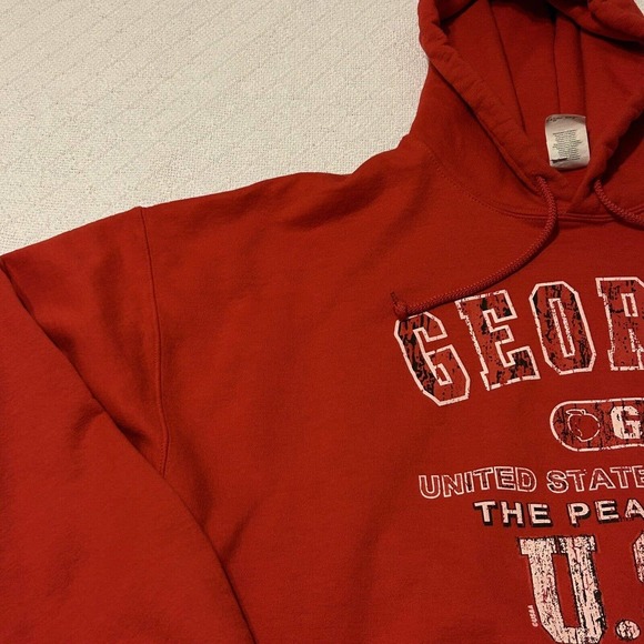 Gildan Georgia Hoodie Mens size XL The Peach State USA Dadcore - Picture 4 of 16